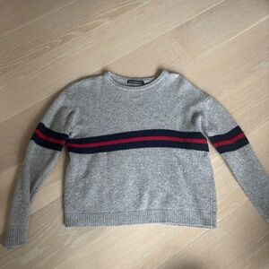 Brandy Melville Grey Stripe Sweater